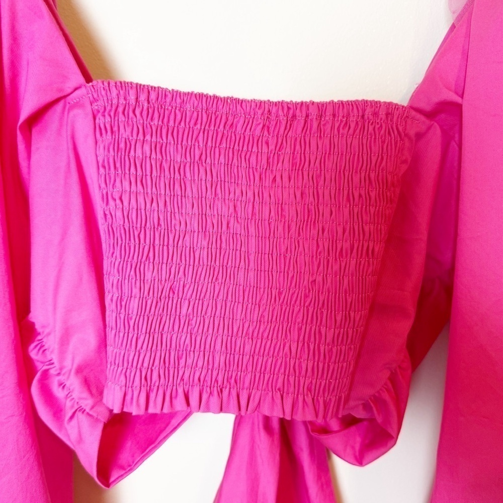MABLE ANGEL FRONT RIBBON SELF TIE TOP M - Picture 15 of 15
